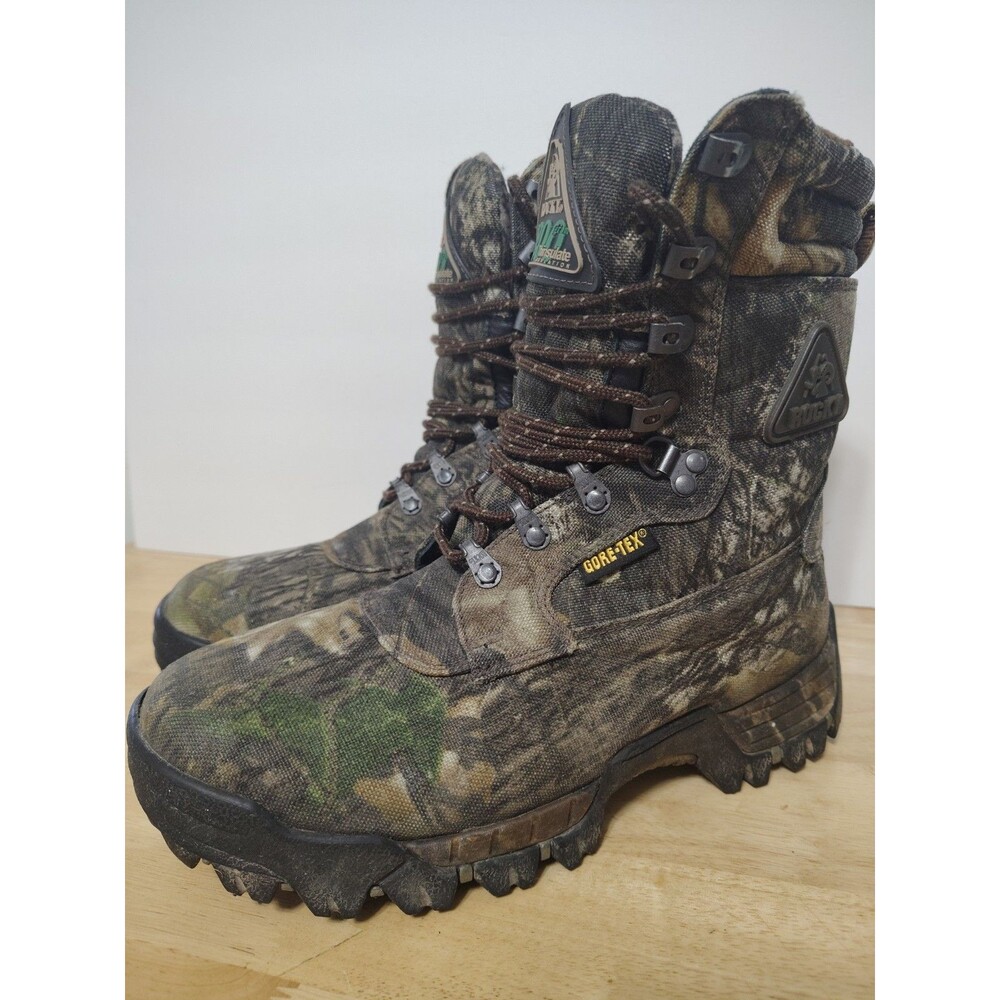 Rocky Camo Bear Trax Series 8973 Gore-Tex  Boots Mens 8.5 W 1200 gr. Insulated
